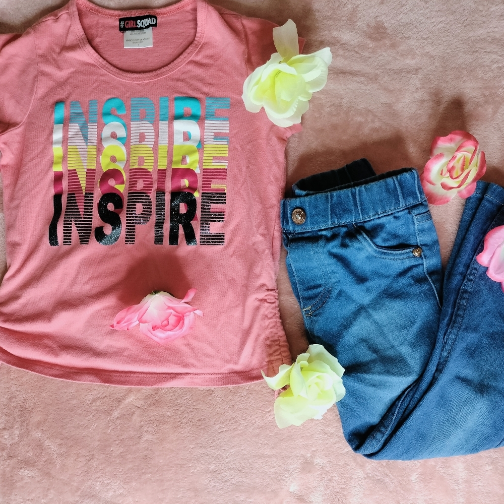 Girls Shirt +Jeans 5T💕